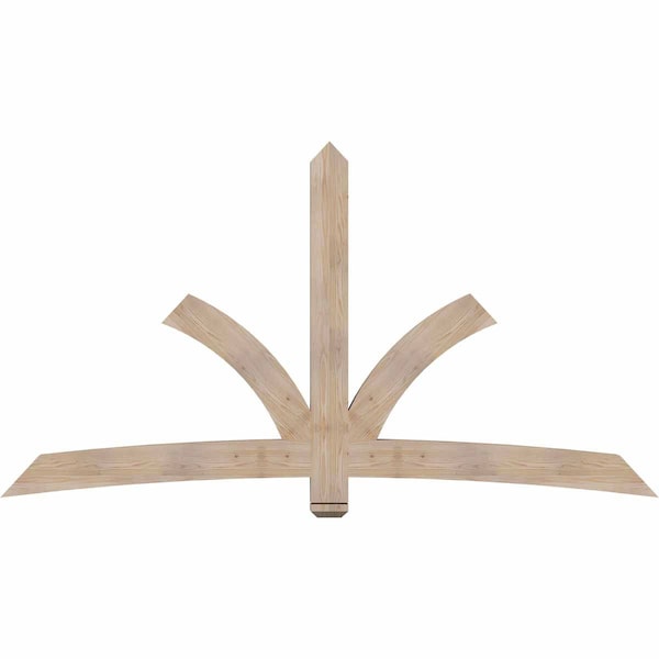 Ekena Millwork Davenport Smooth Timber Gable Bracket, Douglas Fir, 96"W x 52"H x 3 1/2"D x 5 1/2"F, 13/12 Pitch GBW096X52X0406DAV00SDF - main
